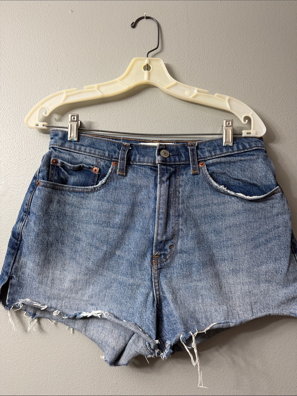 Abercrombie & Fitch The Mom Short High Rise curve love Jeans - Blue size 8